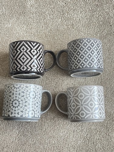 Next grey geo embossed - set, of