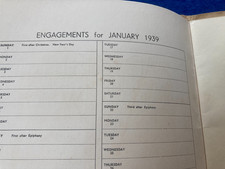 WW2  DIARY  1939  BLANK FOR YOU TO COMPLETE STAGE  FILM PROP HARPENDEN ORPHANS