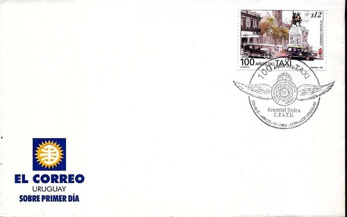 Uruguay 2002 old taxi company - old,