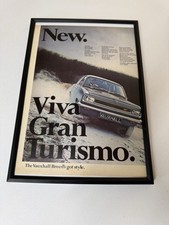 Framed Original Vintage 1968 Vauxhall Viva GT Magazine Advert Man Cave Wall Art