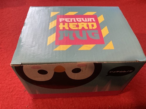 Penguin head mug made - head,