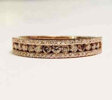 14K Rose Gold Plated 2Ct Round