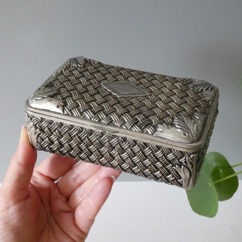 Vintage silver tone metal - vintage,