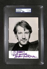 Alan Rickman Signed Autograph