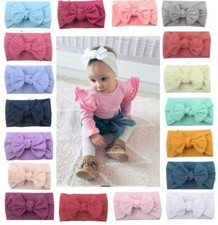 Baby Headband Elastic Bowknot Rabbit Hair Band Girls Large Bow-knot Newborn Bow