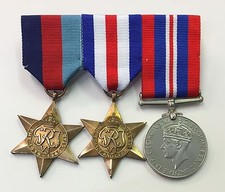 Mounted Full Size WW2 Medals