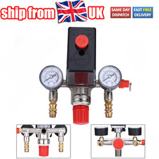 Air Compressor Pressure Control Switch Valve & Gauges 16A 230V Replacement Parts