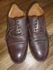 BRITISH ARMY ISSUE MENS BROWN LEATHER OFFICERS SHOES SIZE 8M