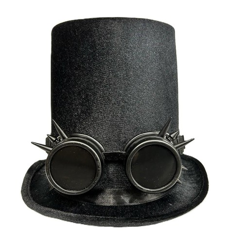 Deluxe black top hat - black,