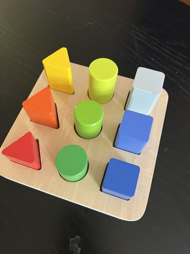 Wooden shape sorter - shape, puzzle