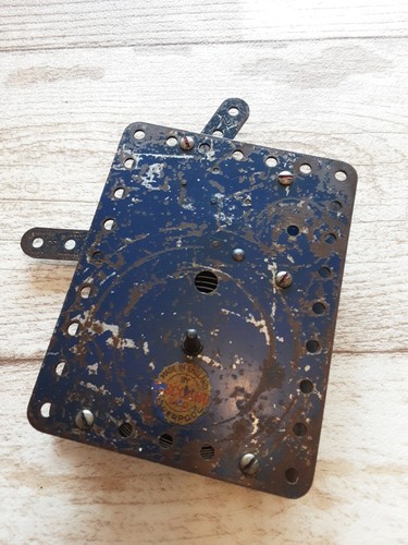 Meccano 1934 blue clockwork - meccano,