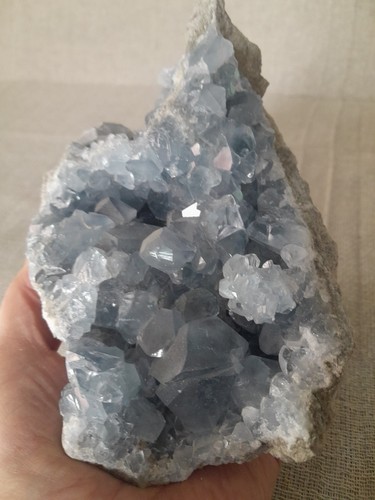 Blue celestite crystal - celestite, 1650g