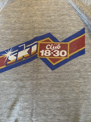 Vintage 1980 grey - grey, ski