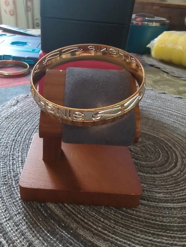 Gold coloured bangle - gold, indian
