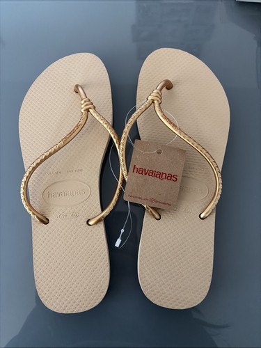 Ladies gold havaianas - gold, flip