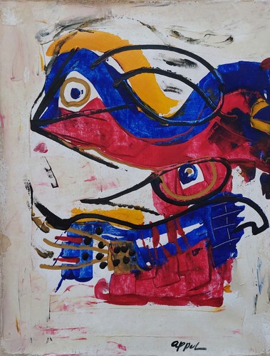 Karel appel signed abstract - karel,