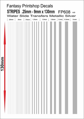 Stripes water slide transfers - slide,