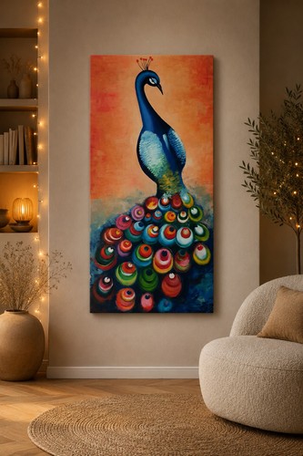Peacock large acrylic - large,