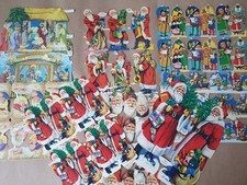 Vintage Christmas Eight Sheets Scrap Reliefs Victoriana Crafting Mamelok Press