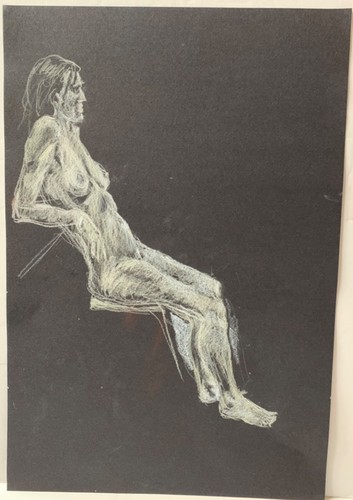 Vintage female nude - female,