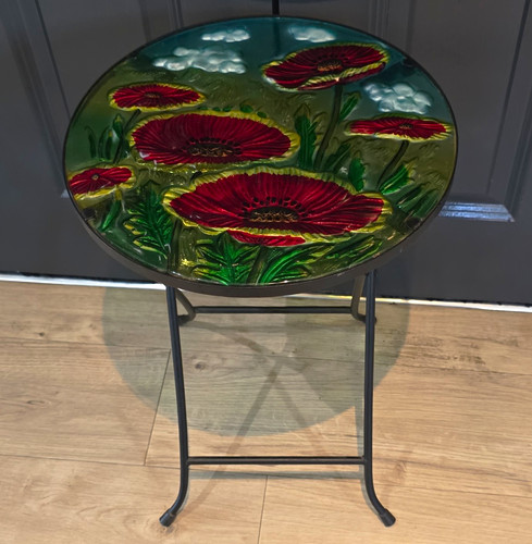 Vintage poppy embossed - poppy,
