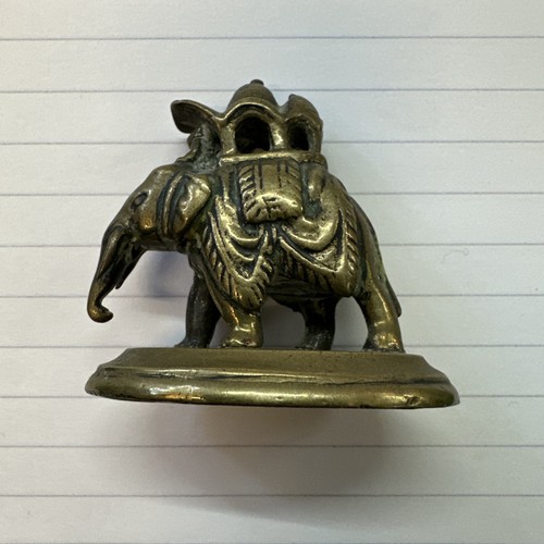 Vintage small brass - brass, elephant