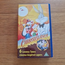 CARROTBLANCA - 6 LOONEY TUNES CINEMA INSPIRED CAPERS VHS Video Tape PAL
