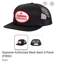 Supreme Authorized Mesh Back