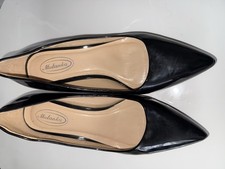 Women’s Black Patent Size 5 Kitten Heel Shoes