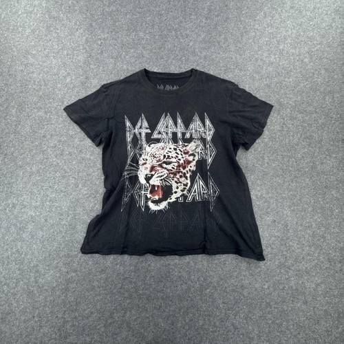 Black def leppard shirt - black,