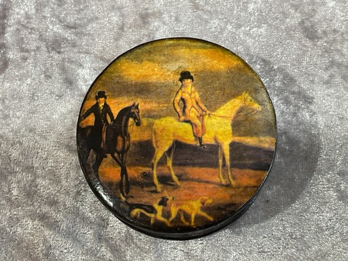 Antique papier mache snuff - antique,