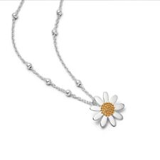 Daisy London Marguerite English Daisy Necklace in Sterling Silver - N4002_SLV
