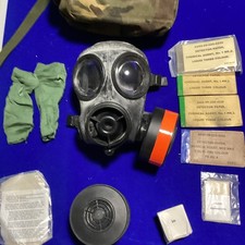 British Avon S10 Size 2 Gas Mask Respirator extra Filter & Haversack SAS Cosplay