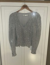 Zara Low Cut Sparkly Silver
