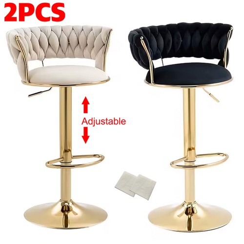 2pcs velvet bar - 2pcs, stools
