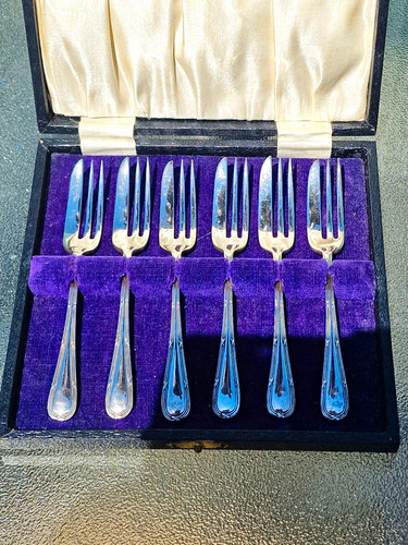 6pc vintage epns - vintage, plated