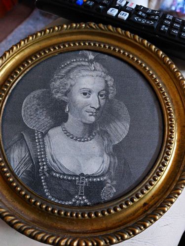 Antique copper plate engraving - copper,