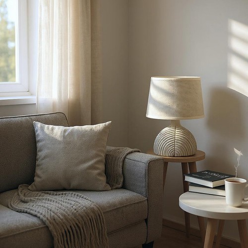 30cm grey cream bedroom - grey, table