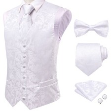 5pcs Mens Waistcoat Tie &