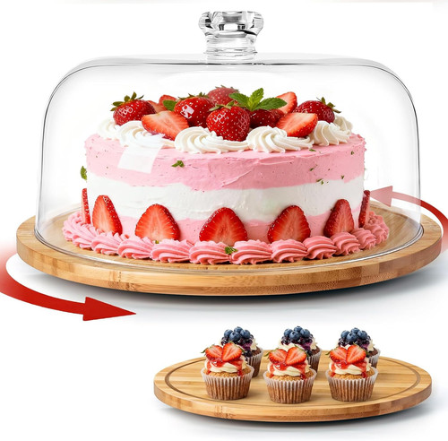 Cake stand with lid inch - cake, lid,