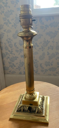 Old brass corinthian column - corinthian,
