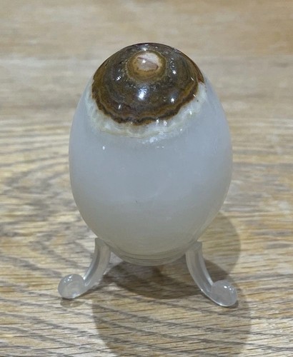 Polished crystal egg made from - crystal,