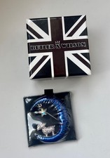 BN Boxed Butler & Wilson Blue Enamel Moon Brooch w Crystal Scottie Dog & Star