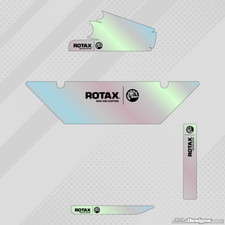 RAINBOW CHROME EUROPEAN STYLE DD2 ROTAX RADIATOR STICKER KIT - KARTING