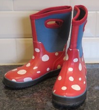 Hatley Wellies Red With White