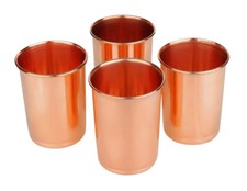 Pure Copper Drinking Glass Set