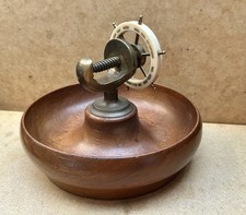 Vintage Ship's Wheel Nutcracker Bakelite Brass Wood