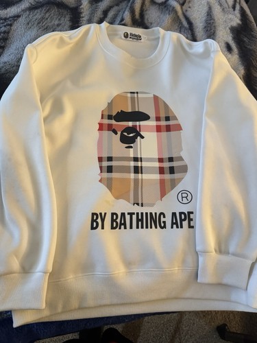 White bape crew neck - , long