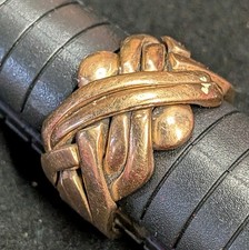 Heavy 9.27g 9ct Gold 6 Band Puzzle Ring UK Q Hallmarked Birmingham