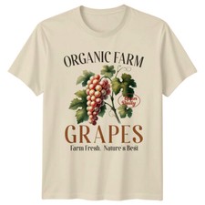 Retro Organic Farm Grapes Farm